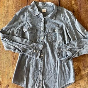j. Crew chambray perfect shirt size medium